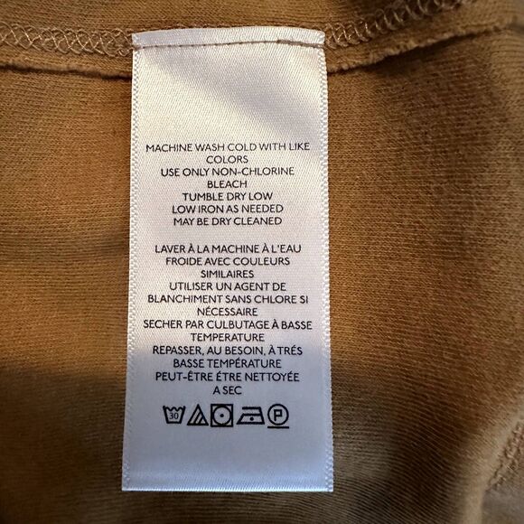 We The Free Honeycrisp Pullover Off-Shoulder Sweatshirt Medium Mustard Yellow - Picture 6 of 7